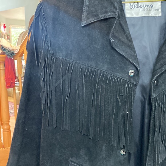 Vintage 1980s Black Suede Wilson Coat - Picture 6 of 7